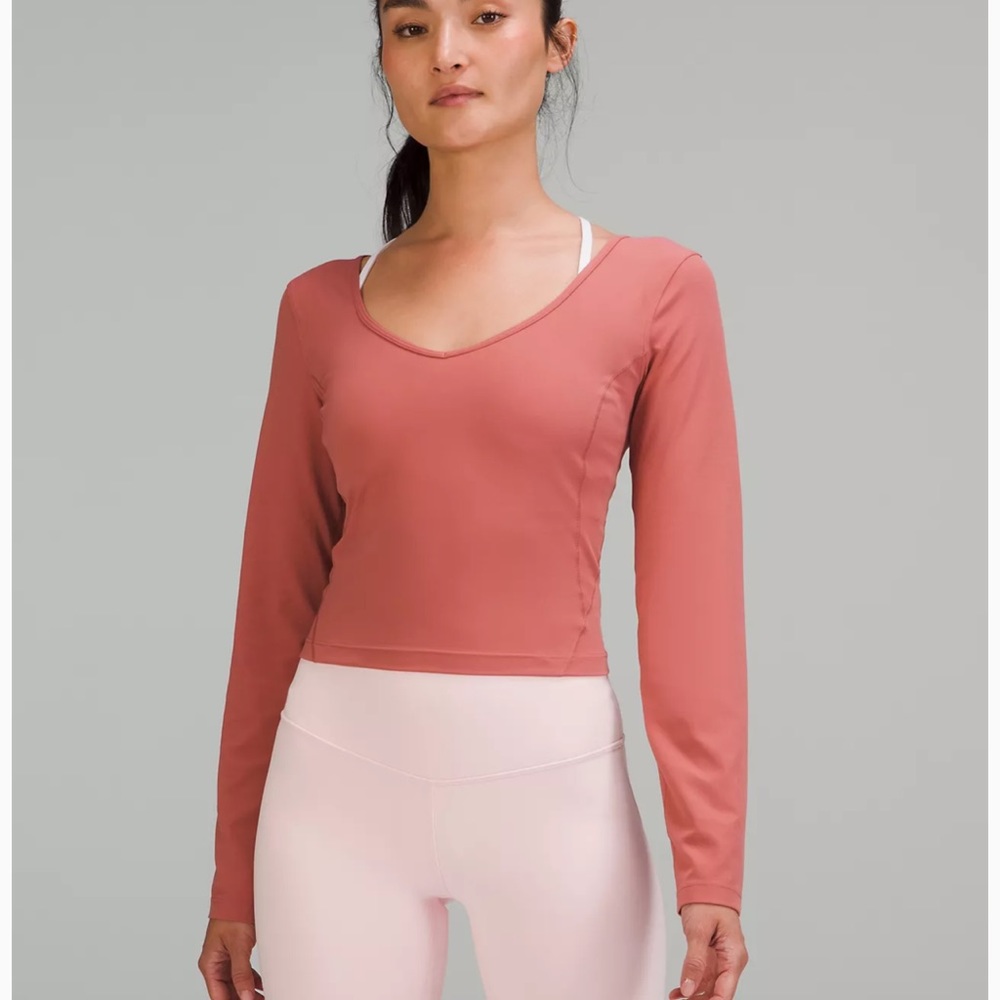 Peach Lululemon Align Long Sleeve